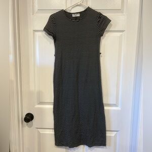 Amy Byer Black and White Striped Top